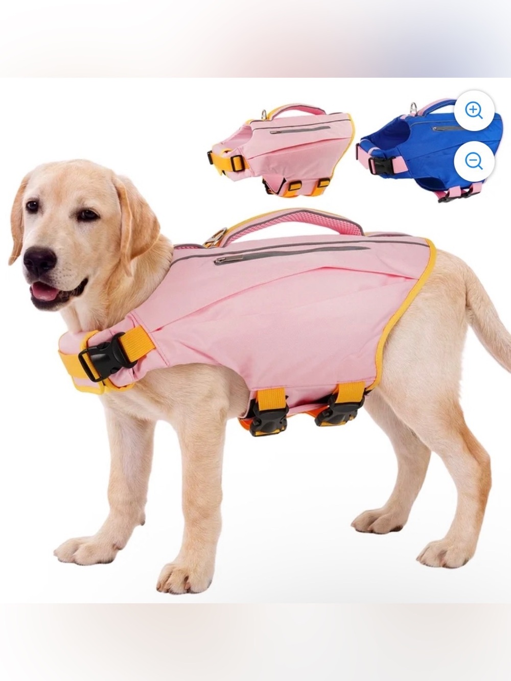 NWT, Kuoser Dog‎ Life Jacket, Small, Pink and Orange I7